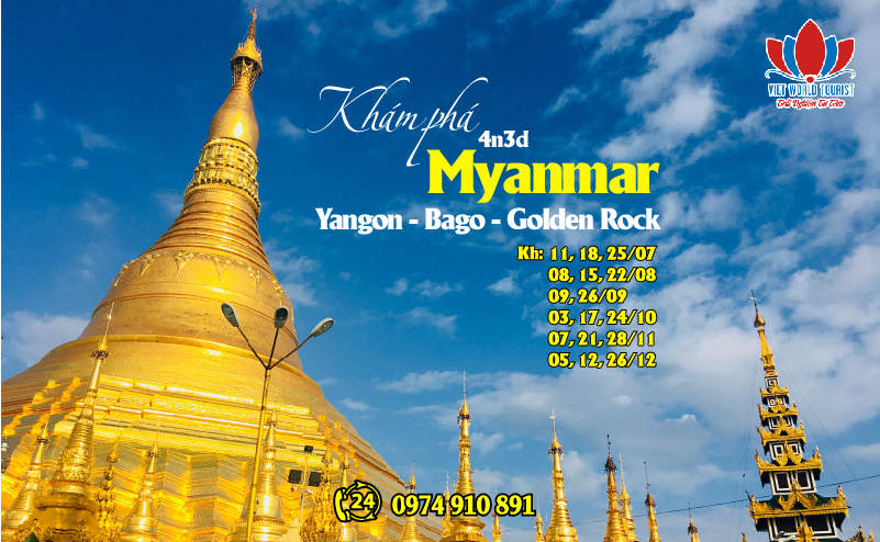 slide tour single Du lịch Myanmar 2019: Hà Nội – Yangon – Kyaikhtiyo – Bago – Hành hương về miền đất phật 0